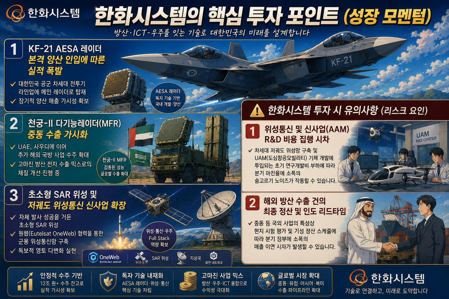 한화시스템 핵심 투자 포인트와 리스크