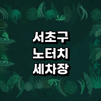 서울 서초구 노터치 세차