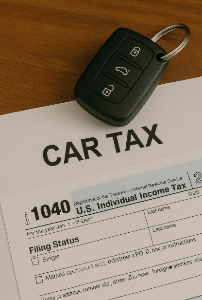 자동차 세금 고지서 사진