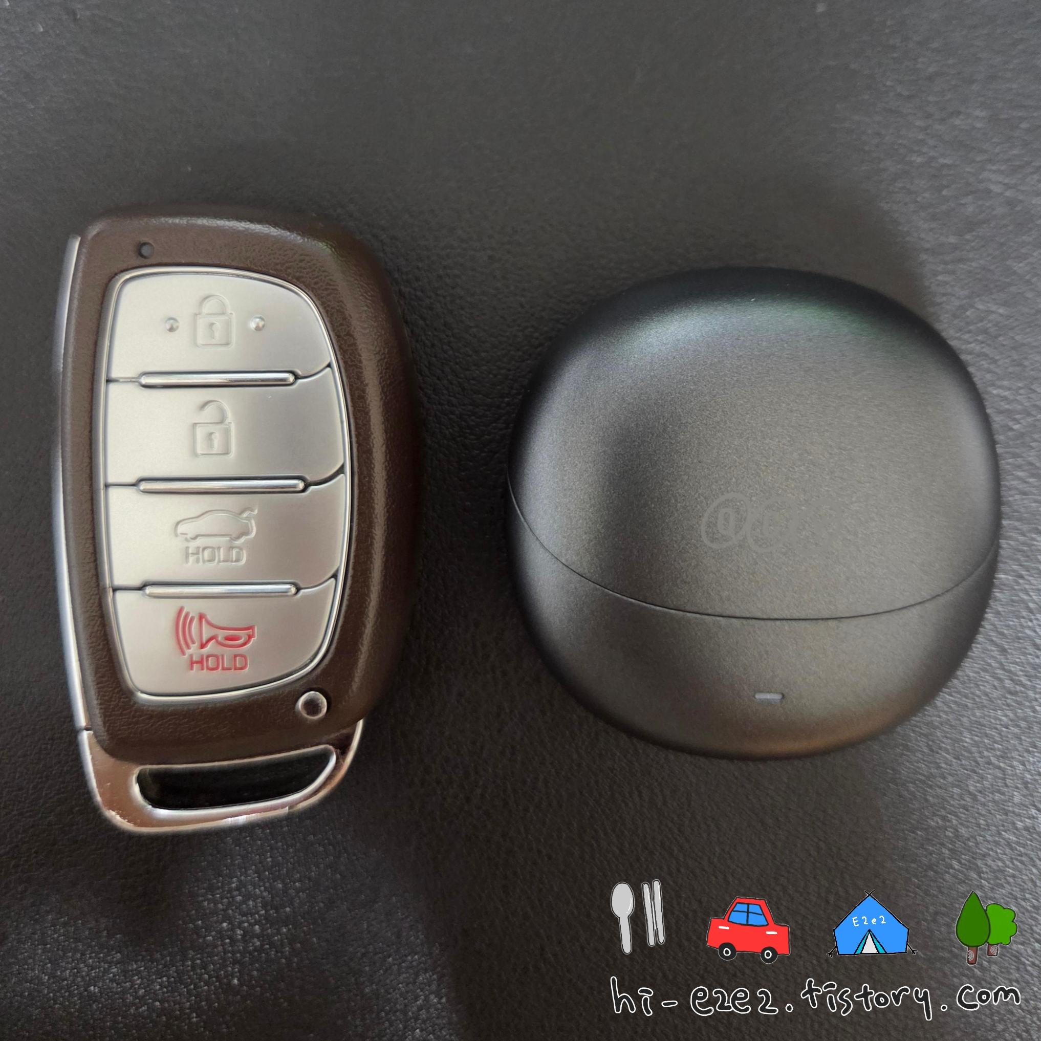 QCY HT10ANC 케이스 크기 비교