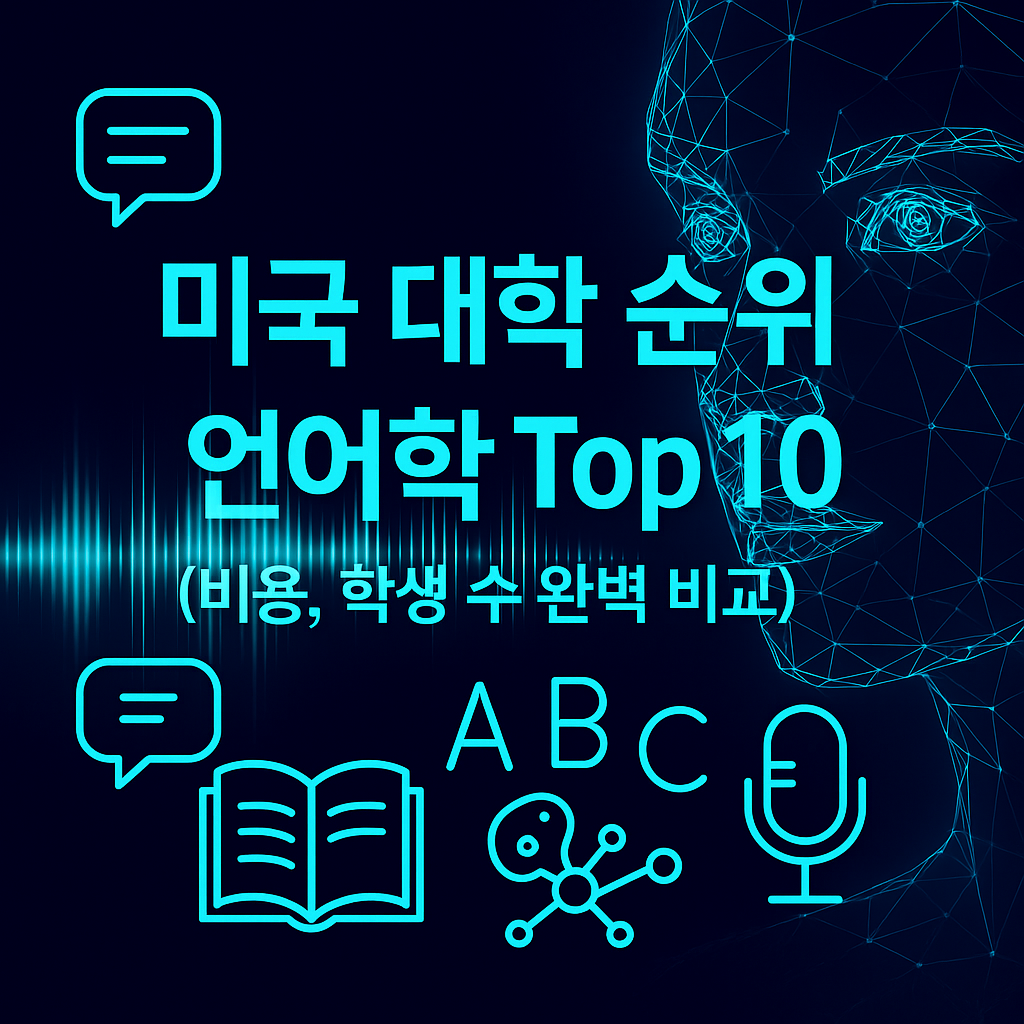미국 대학 순위-언어학 TOP 10 (비용, 학생 수 비교) 이미지
