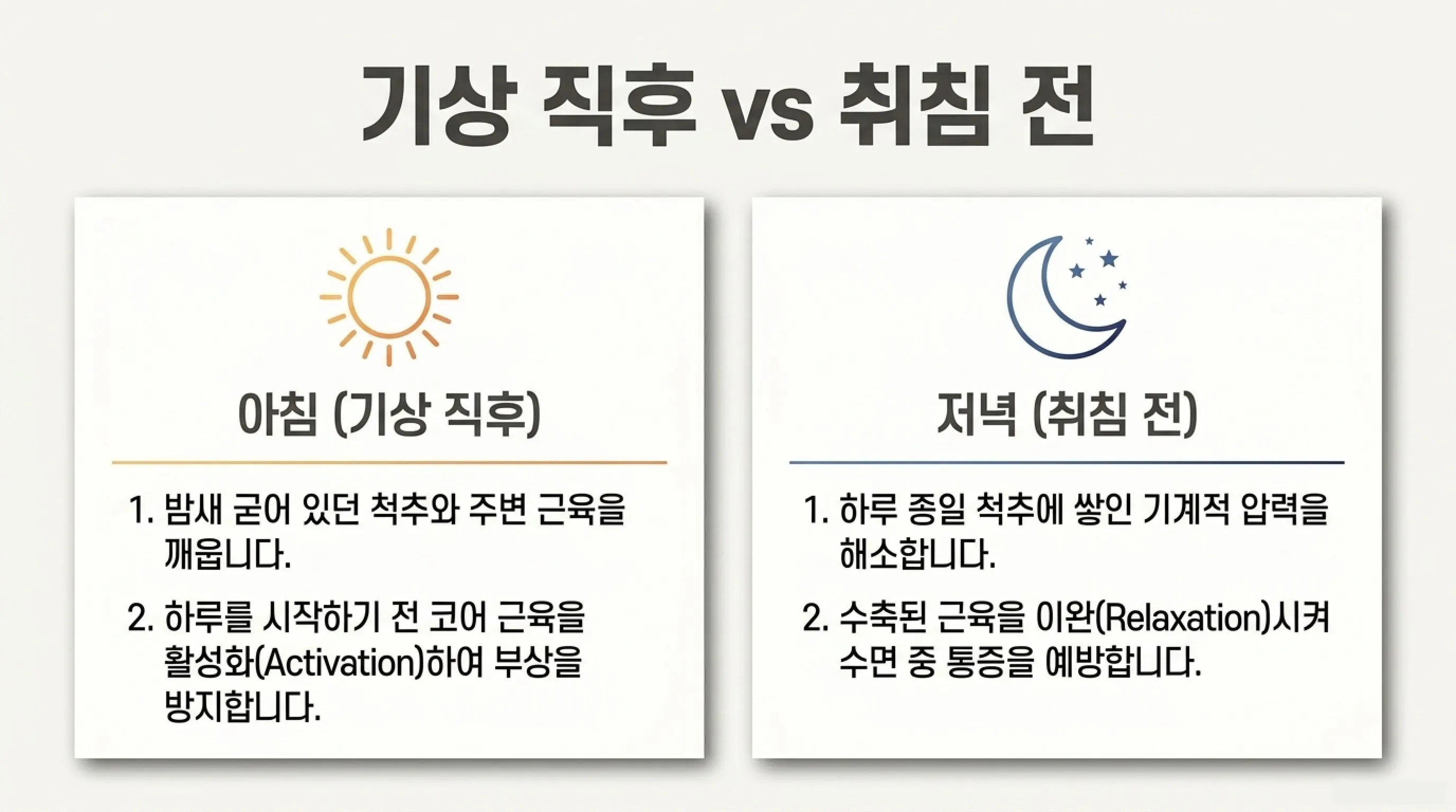 허리 통증 완화에 도움이 될 수 있는 스트레칭 5가지 (아침&middot;취침 전 루틴)