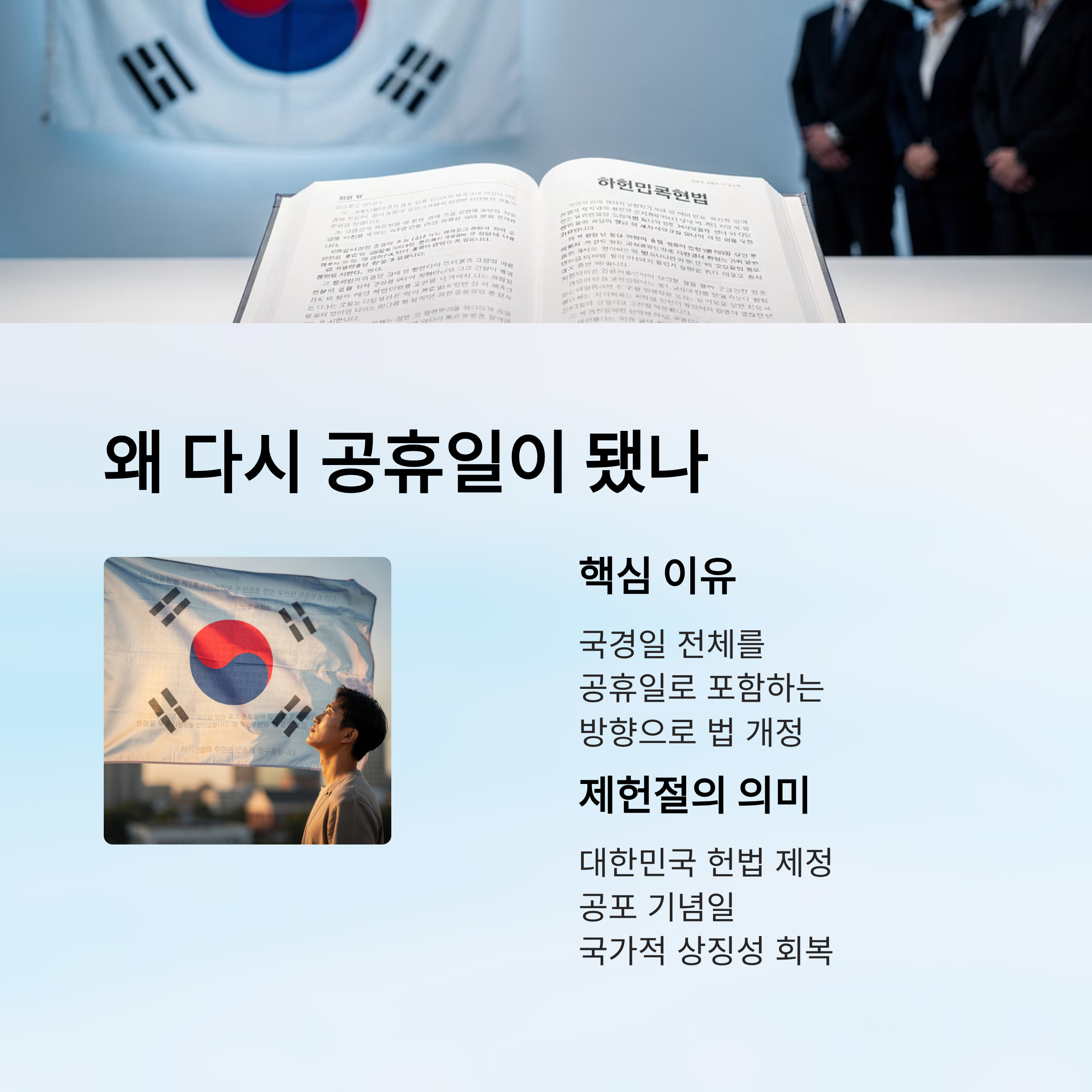 제헌절 18년 만에 법정 공휴일 지정