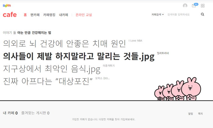 다음카페메인