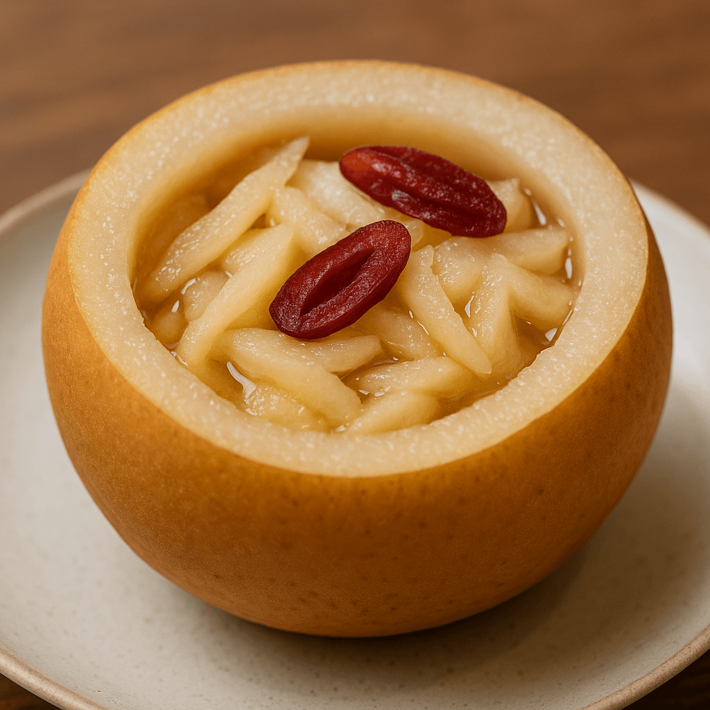 과일 섭취 방법 - 익힌 과일, 배숙