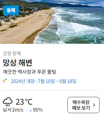 해수욕장 개장