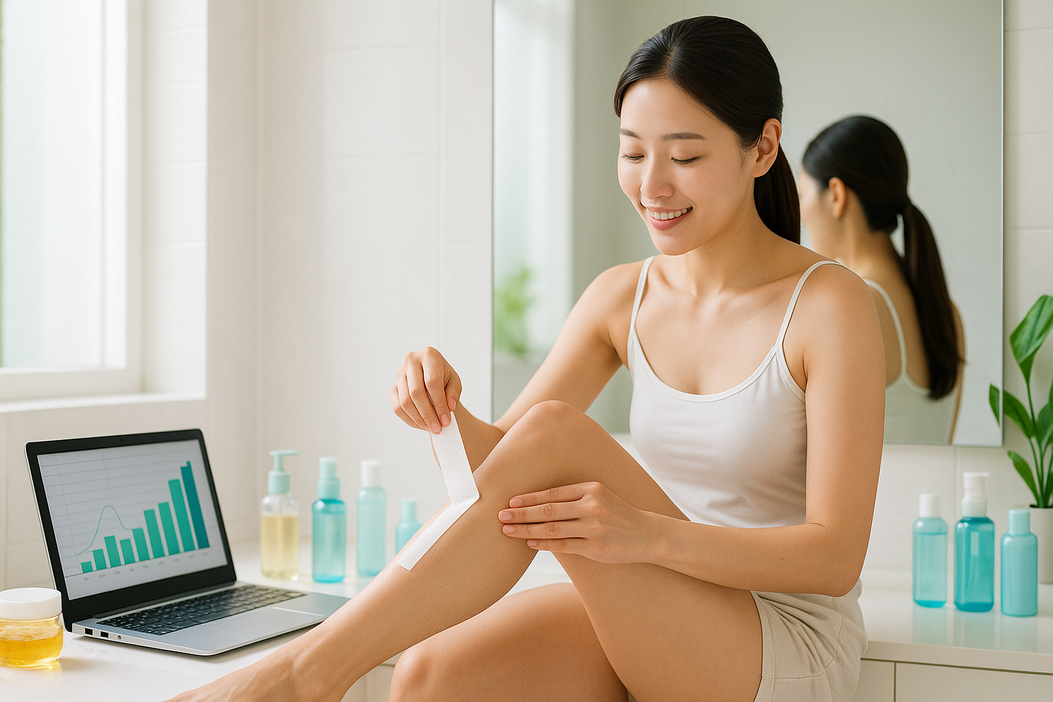 다리부위 셀프 왁싱