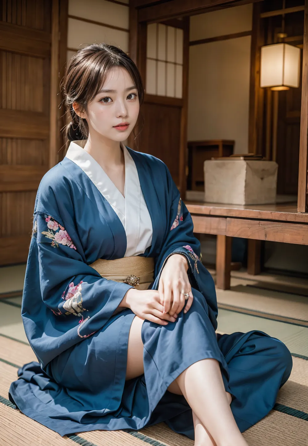 WEBUI AI 실사 일본 의상 기모노