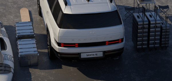 현대자동차 홈페이지 싼타페 신형 사진 이미지입니다.