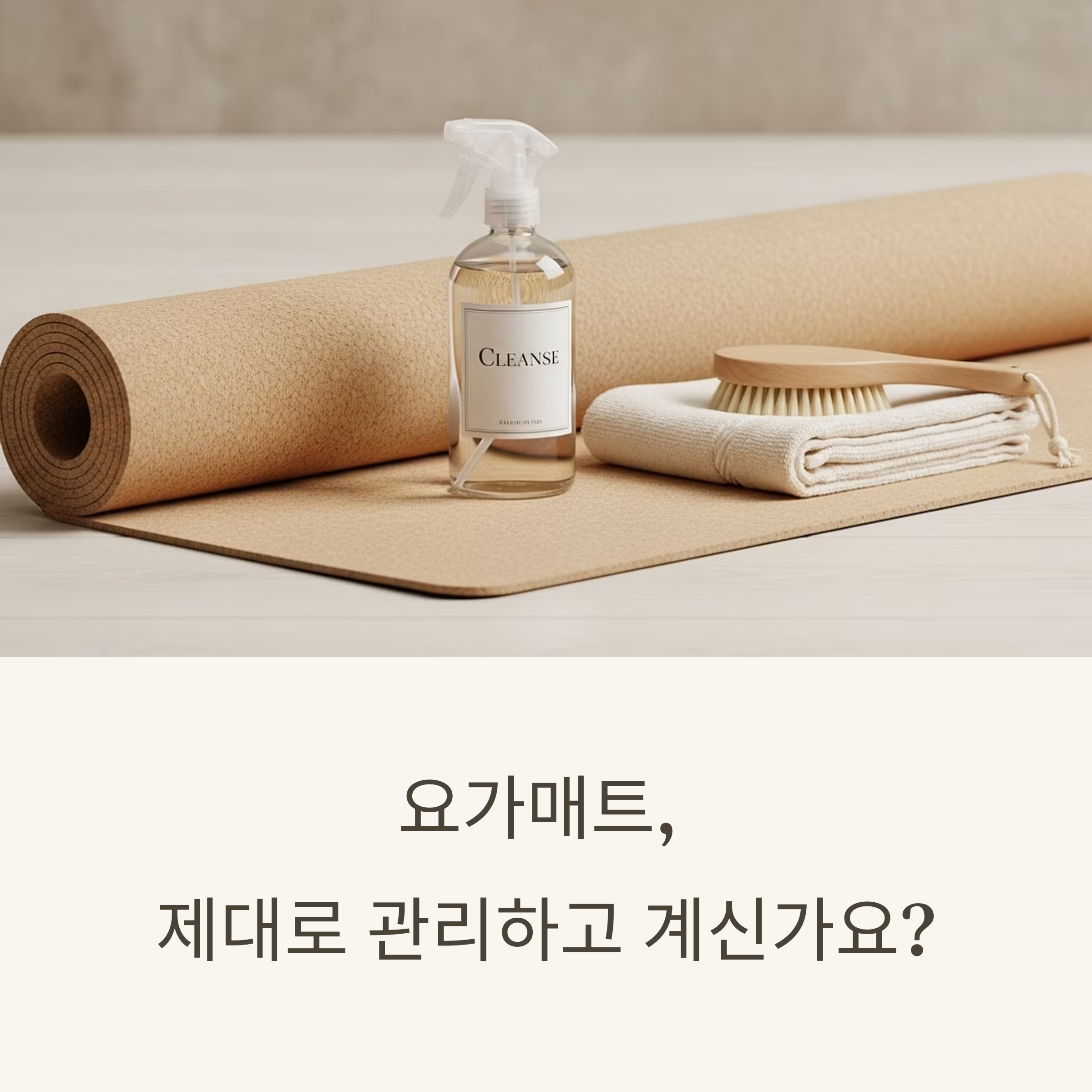 요가매트 세척 및 폐기 방법