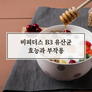 비피더스 B3 유산균 효능과 부작용