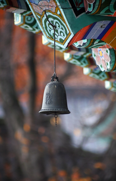 사찰의 종 사진