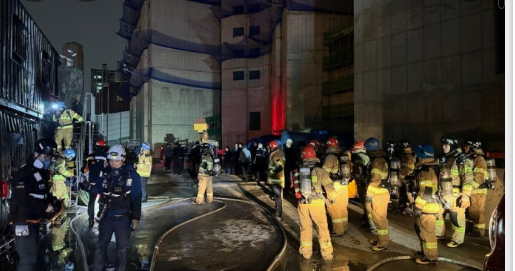 “쾅쾅쾅”…광명 오크팰리스 아파트 화재 현장 정리