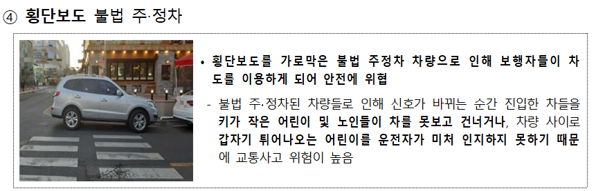 횡단보도- 불법-주정차-안내