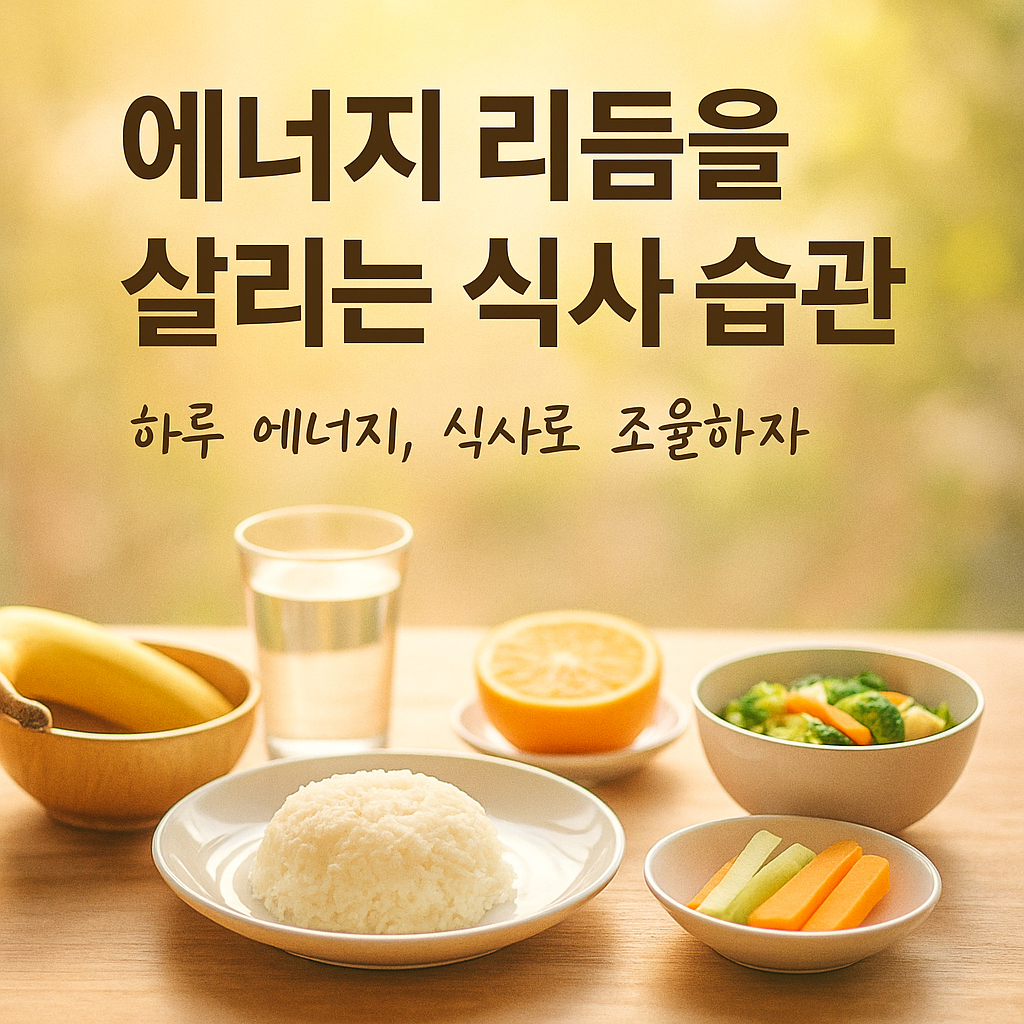 에너지 리듬을 살리는 식사 습관