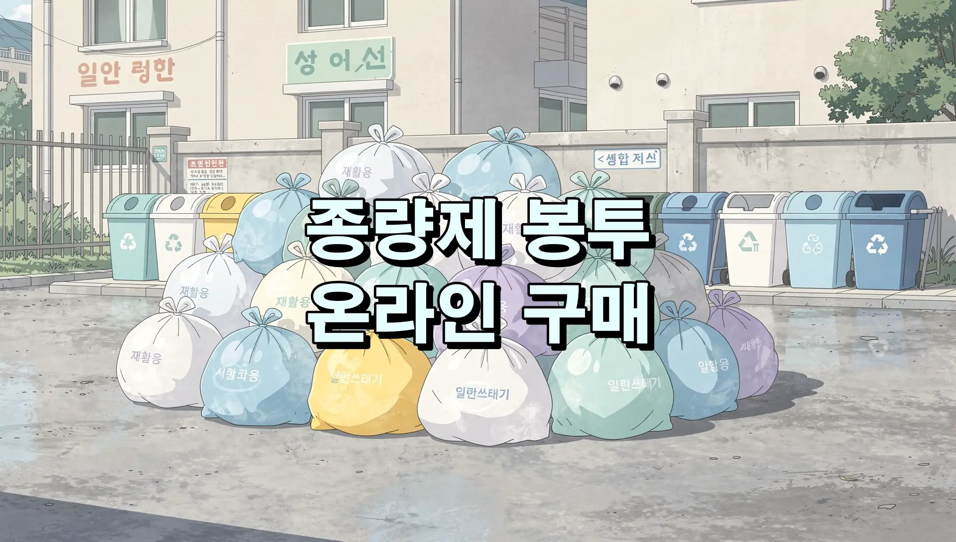 종량제 봉투 온라인 구매