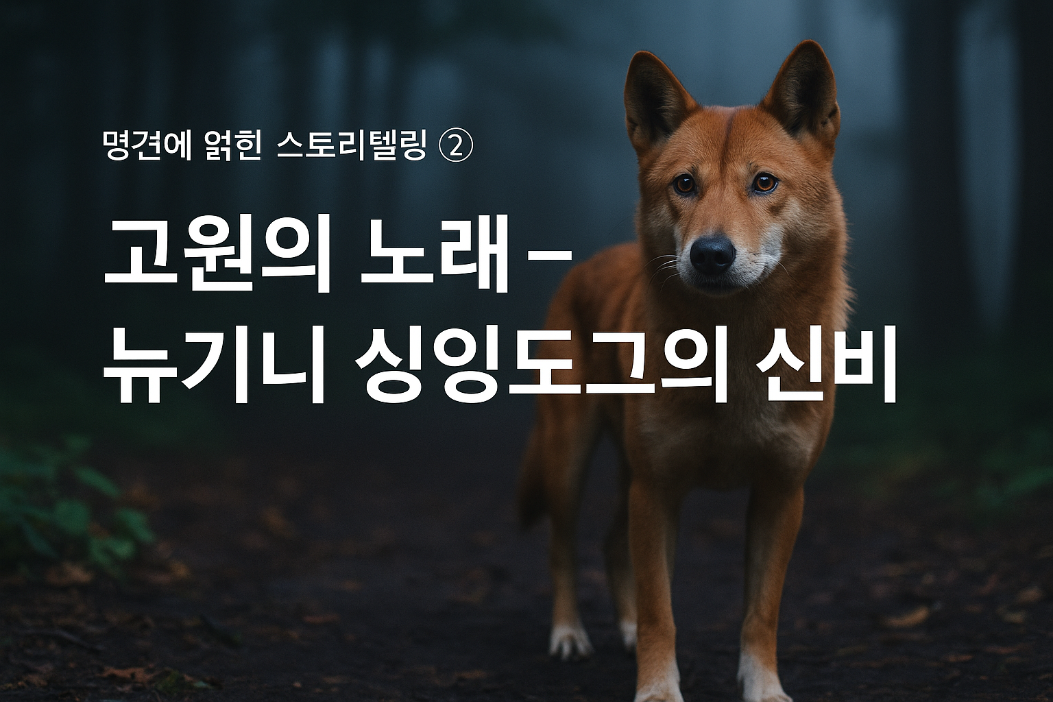 뉴기니 싱잉도그(New Guinea Singing Dog) 이미지 - 고원의 노래