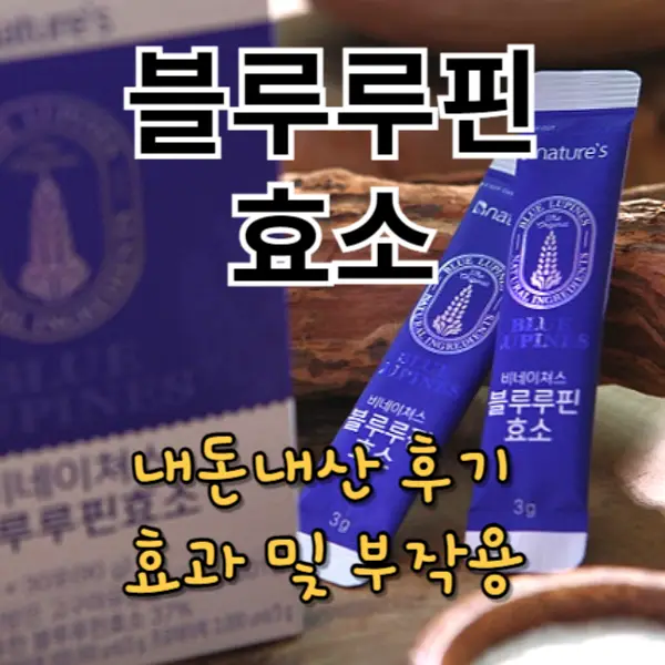 블루루핀효소 내돈내산 후기 효과 및 부작용 정리