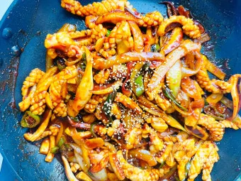 오징어 볶음 맛있게 만드는법과 밥도둑 레시피_8