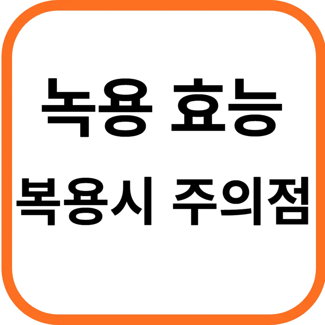 녹용 효능 및 복용시 주의점