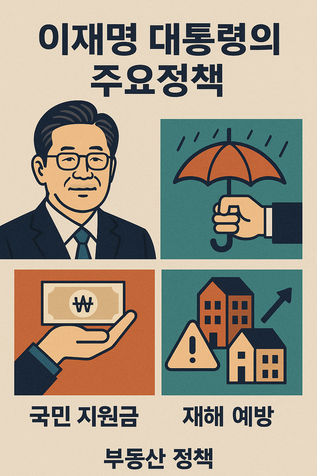 이재명 대통령의 주요 정책 총정리(국민 지원금, 재해 예방, 부동산 정책)