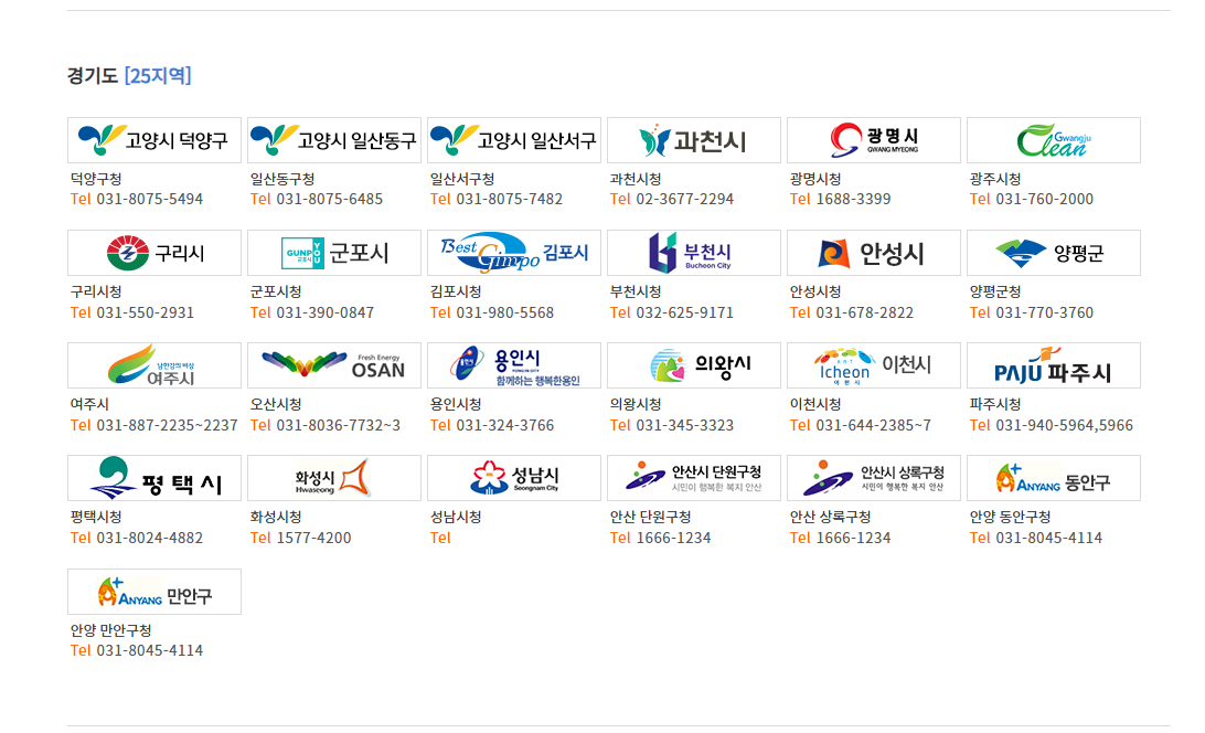 주정차단속 문자알림 서비스 신청 지역
