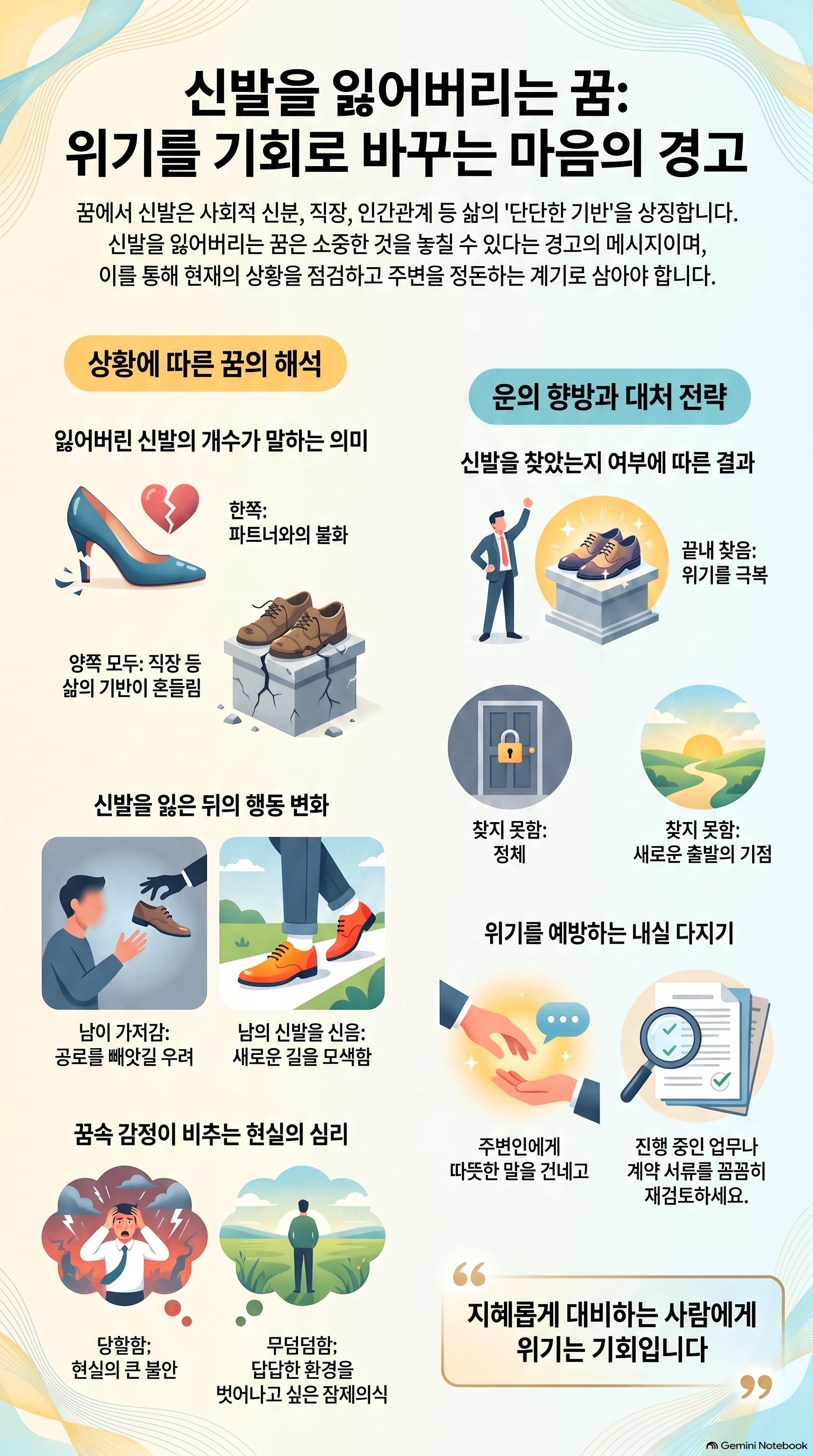 신발을 잃어버리는 꿈