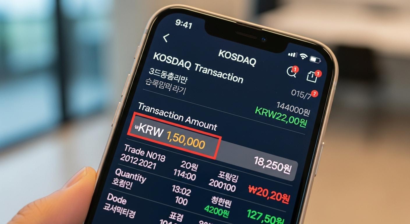 코스닥 거래대금 확인