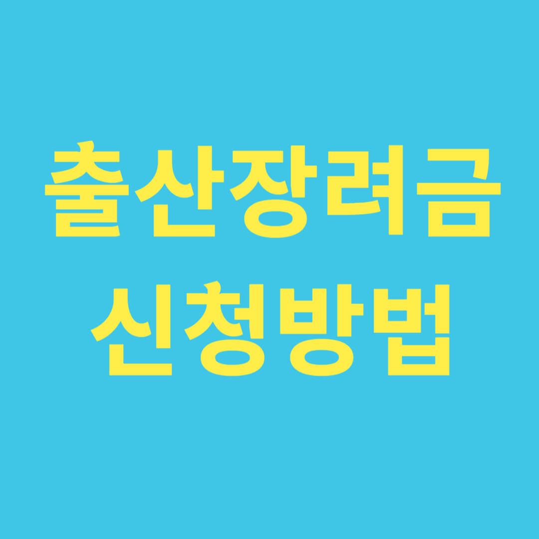 출산장려금 신청방법, 지급대상, 지원금액, 지원조건
