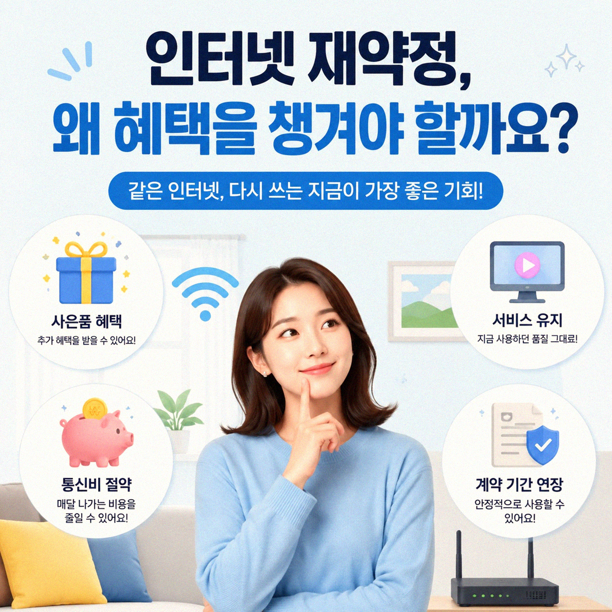 인터넷 바꾸고 현금 상품권 받았어요