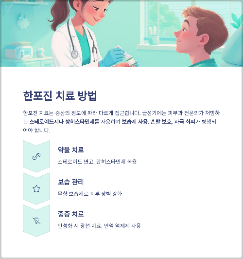 손에 물집이 자꾸 생기고 가려운 이유, 한포진 완벽 가이드