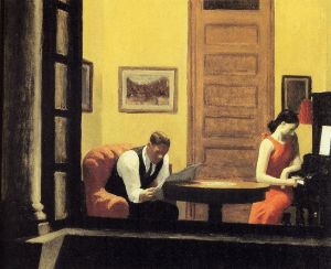 Edward Hopper의 작품 Room in New York