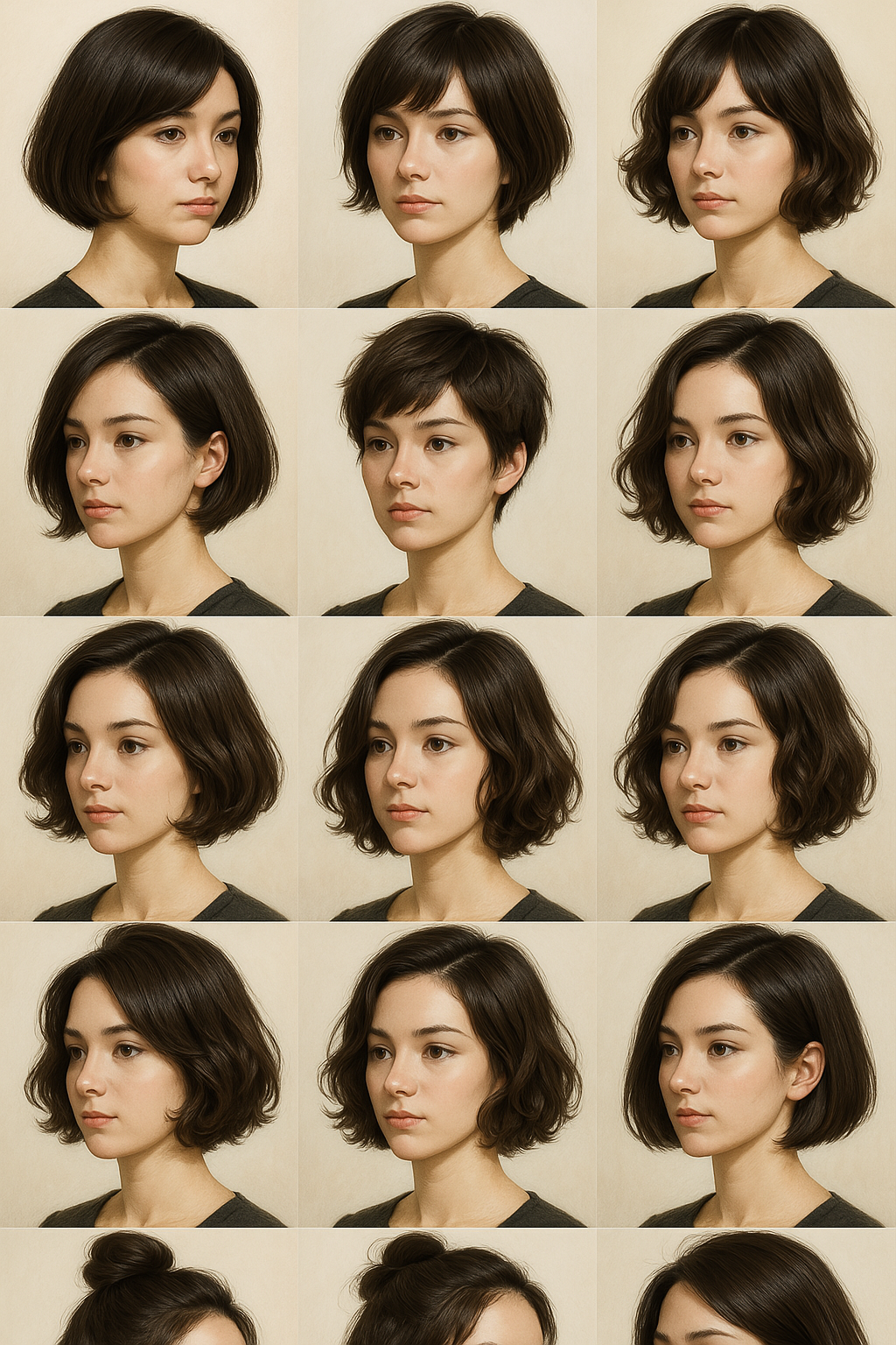 다양한헤어스타일그림사진