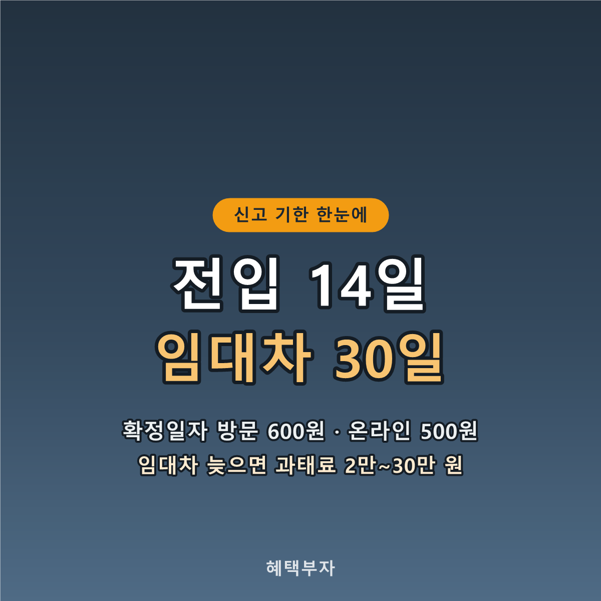 신고 기한 한눈에
