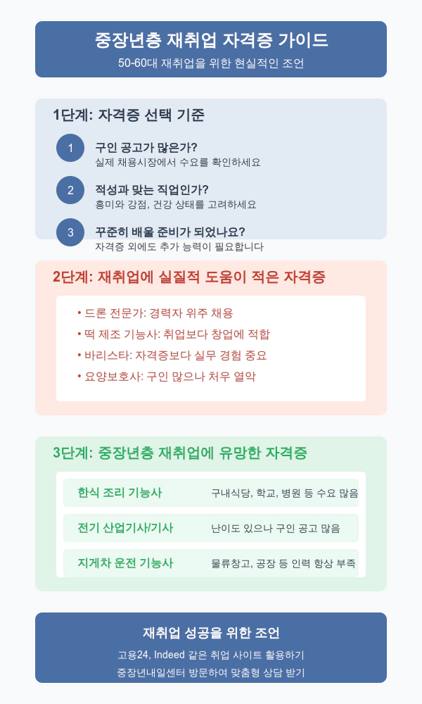 중장년층 재취업 자격증 가이드