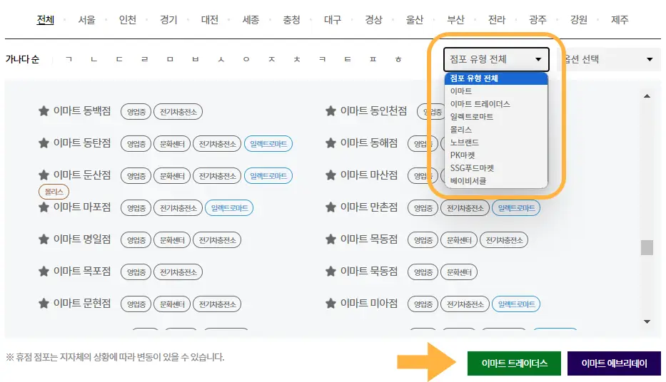 이마트 휴무일 영업시간 안내