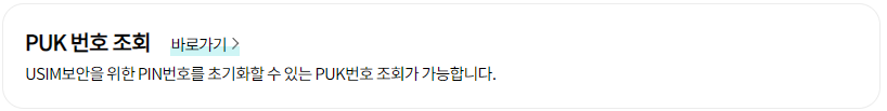 PUK 코드