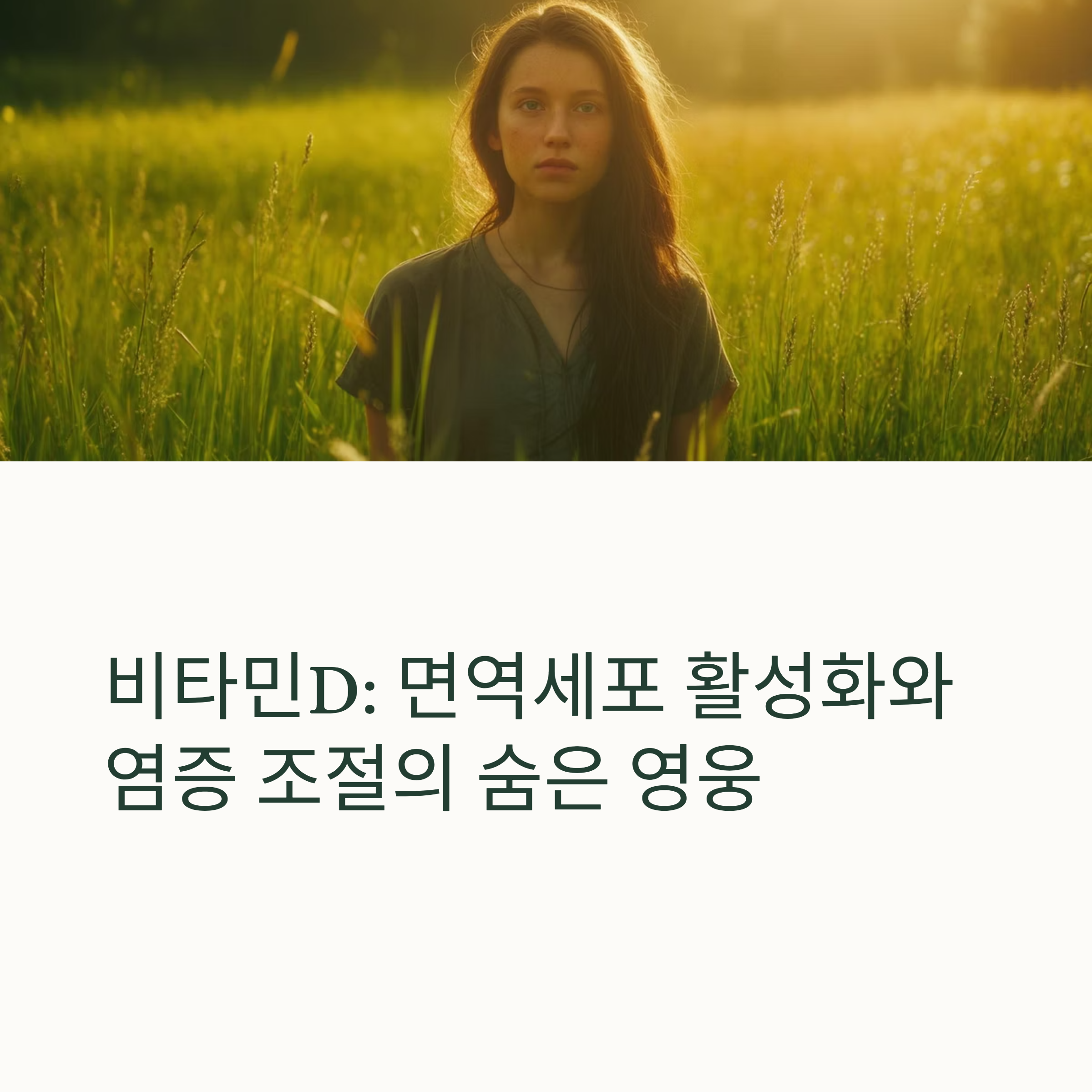 비타민D, 면역세포 활성화와 염증 조절
