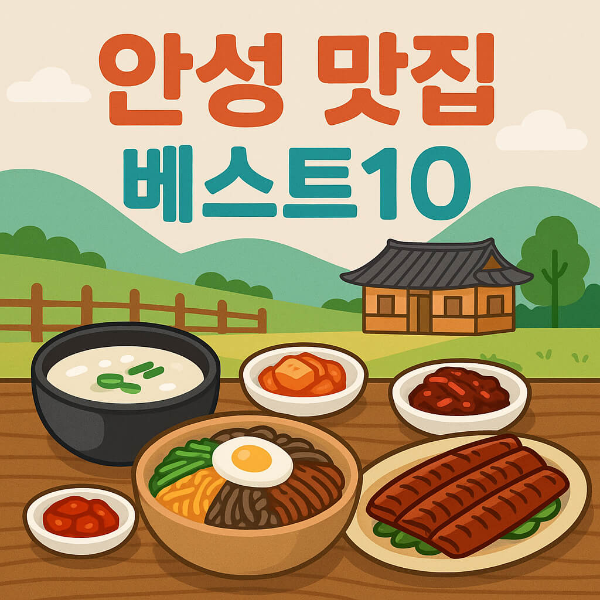 안성 맛집 베스트10