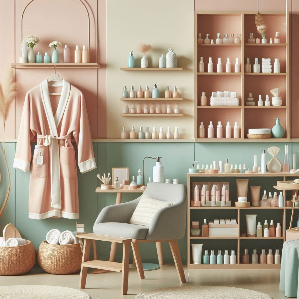 피부,체형관리 샵 배경