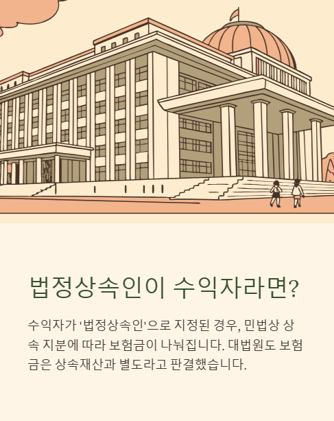 법정상속인이 수익자라면?