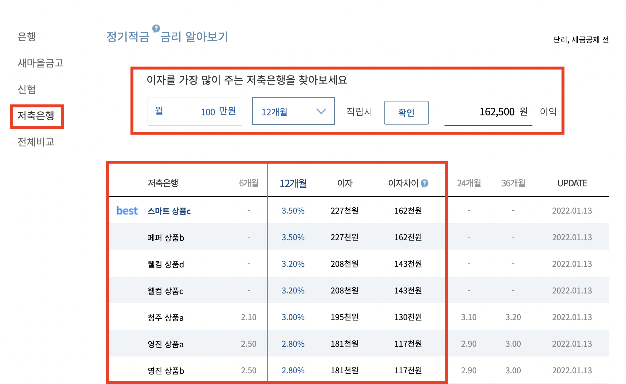 저축은행 페퍼 월켐 스마트 정기 적금 3%