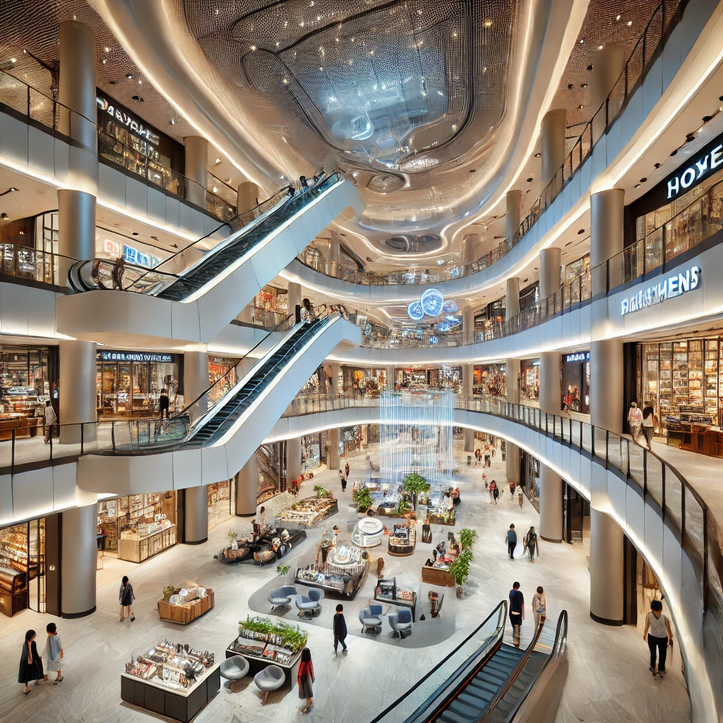 타이난 대표 쇼핑몰과 백화점 내부 전경