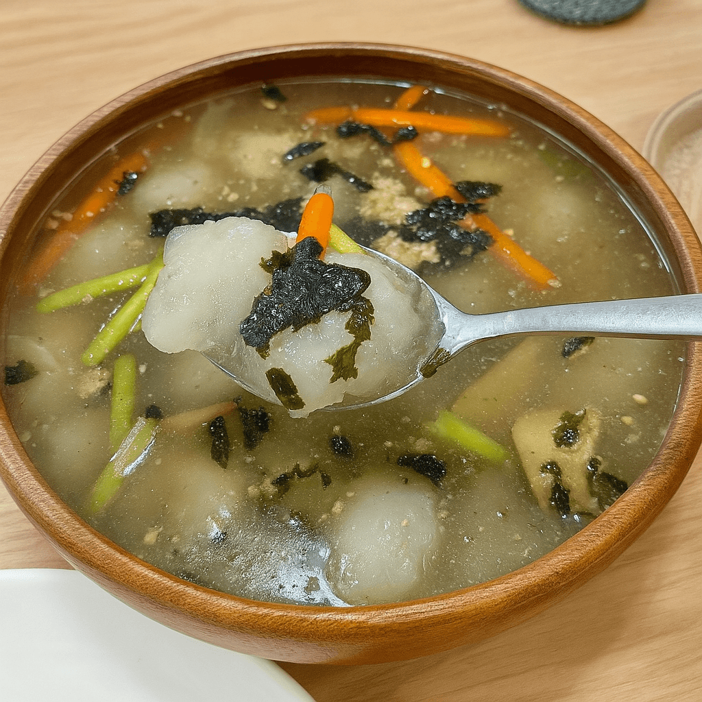 강원도 감자 옹심이 슬로푸드