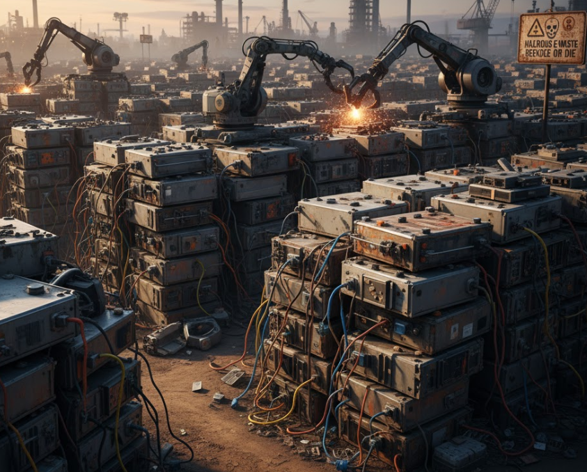 폐차된 배터리의 화려한 변신 관련 사진