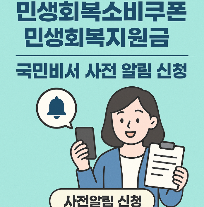 민생회복소비쿠폰 사전알림