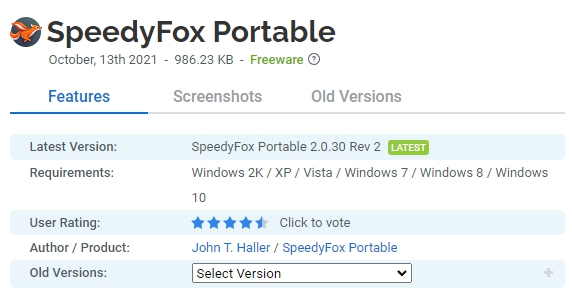 SpeedyFox-Portable