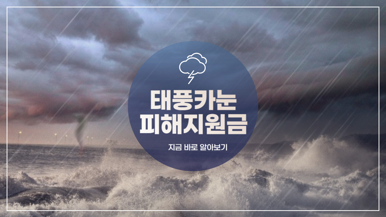 태풍카눈피해