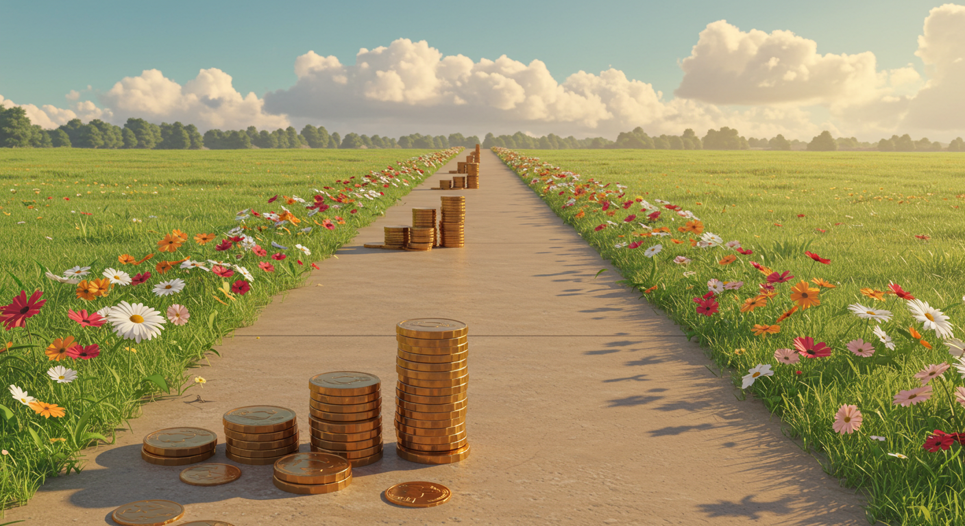 일정하게 유지되는 보험료를 상징하는 비갱신형 암보험 그림