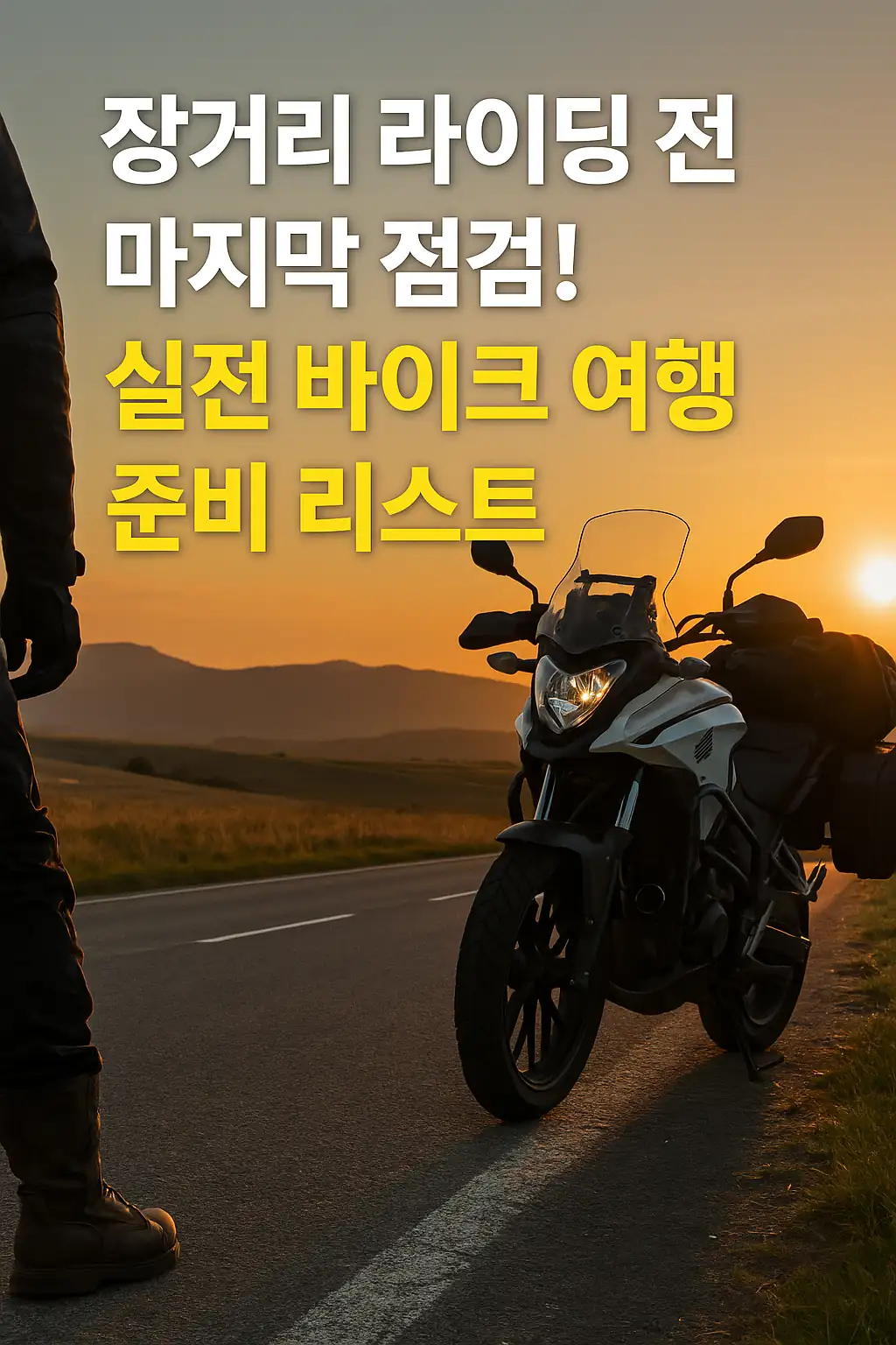 장거리 라이딩 전 마지막 점검! 실전 바이크 여행 준비 리스트
